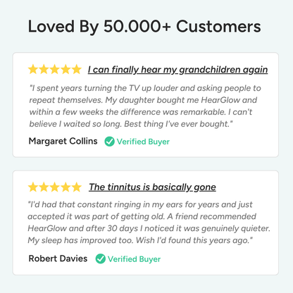 HearGlow™ Patented Red Light Therapy Device