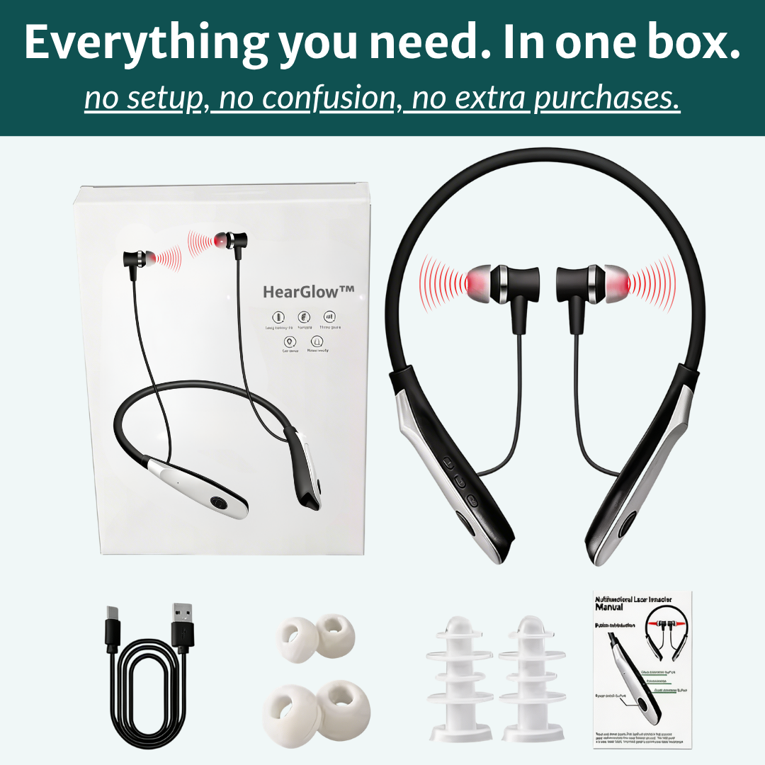 HearGlow™ Patented Red Light Therapy Device