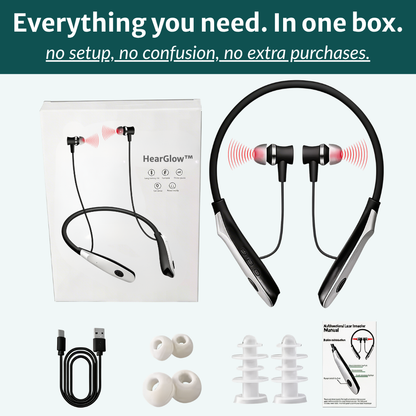 HearGlow™ Patented Red Light Therapy Device